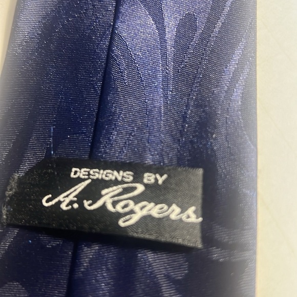 👔A. Rogers blue tie coffee lovers design - Picture 5 of 11